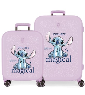 3859523 SET/2 TROLLEY ABS 55-70CM.4R.STITCH YOU ARE MAGICAL