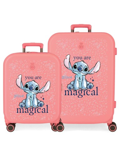 3859526 SET/2 TROLLEY ABS 55-70CM.4R.STITCH YOU ARE MAGICAL