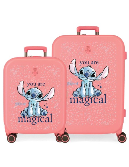 3859526 SET/2 TROLLEY ABS 55-70CM.4R.STITCH YOU ARE MAGICAL