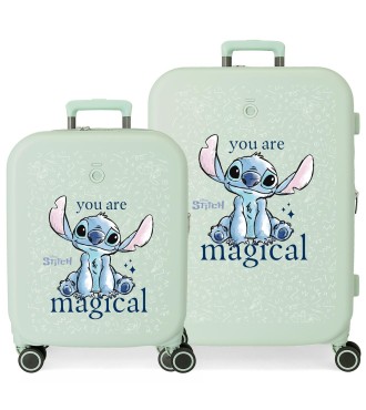 3859527 SET/2 TROLLEY ABS 55-70CM.4R.STITCH YOU ARE MAGICAL