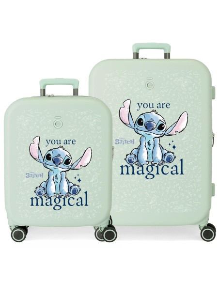 3859527 SET/2 TROLLEY ABS 55-70CM.4R.STITCH YOU ARE MAGICAL