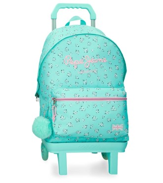 60423V2 MOCHILA ADAP. 44CM. C/CARRO. PJL NORA TURQUESA 2