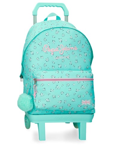 60423V2 MOCHILA ADAP. 44CM. C/CARRO. PJL NORA TURQUESA