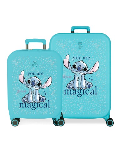 3859524 SET/2 TROLLEY ABS 55-70CM.4R.STITCH YOU ARE MAGICAL