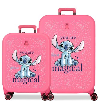 3859525 SET/2 TROLLEY ABS 55-70CM.4R.STITCH YOU ARE MAGICAL 2