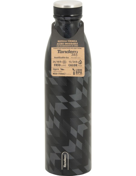 Botella Acero Inoxidable Tandem 750 Ml Zig Botella Acero Inoxidable Tandem 750 Ml Zig