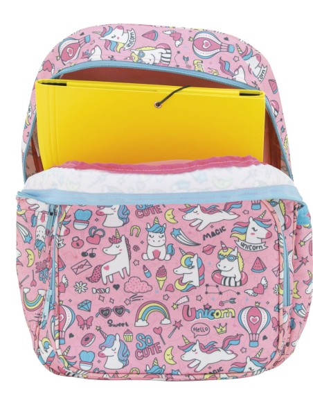 Mochila Doble Cuerpo 39,5/AC Escolar Tandem Unicornio Magic