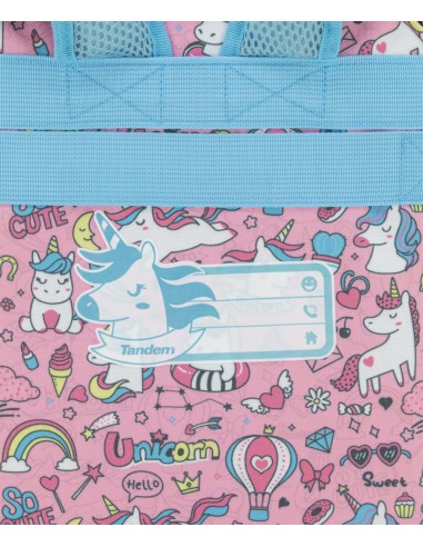 Mochila Doble Cuerpo 39,5/AC Escolar Tandem Unicornio Magic