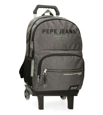 69125T2 MOCHILA ADAP. 45CM 2C. C/CARRO. PJL EDMON GRIS