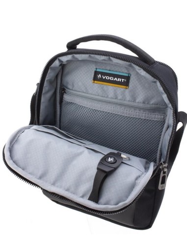 Bolso Bandolera Mediano C/Asa Hombre Fancy Vogart Negro N...