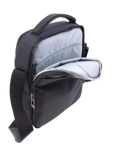 Bolso Bandolera Mediano C/Asa Hombre Fancy Vogart Negro N...