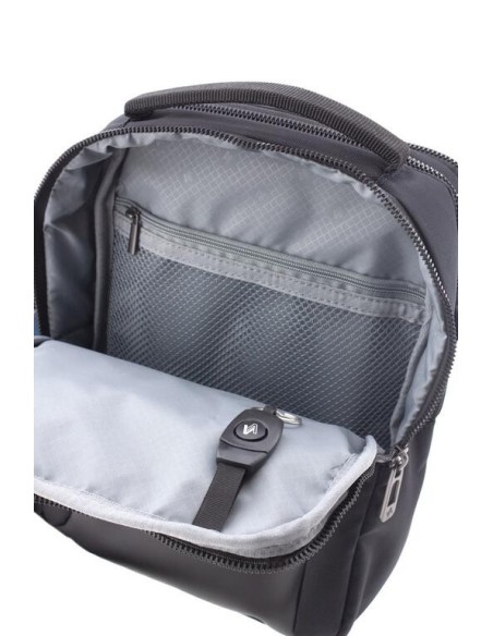 Bolso Bandolera Grande C/Asa Hombre Fancy Vogart Negro Bo...