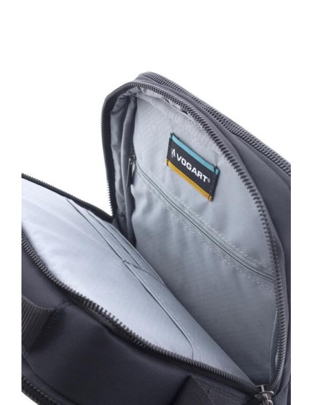 Bolso Bandolera Grande C/Asa Hombre Fancy Vogart Negro Bo...