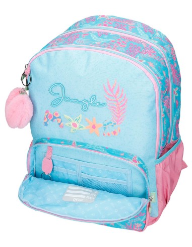 98127T1 MOCHILA ADAP. 44CM. C/CARRO. ENSO JUNGLE MOOD