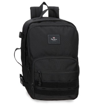 6332521 MOCHILA ADAP. 40CM. PJL ARIS EVERGREEN NEGRO