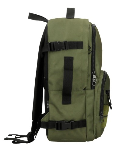 63328C3 MOCHILA ADAP. 44CM. PJL ARIS EVERGREEN CAQUI