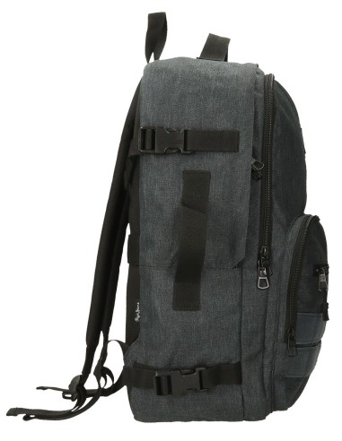 63328C8 MOCHILA ADAP. 44CM. PJL ARIS EVERGREEN DENIM OSCURO