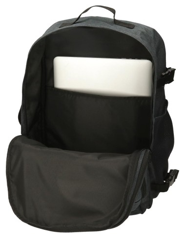 63328C8 MOCHILA ADAP. 44CM. PJL ARIS EVERGREEN DENIM OSCURO