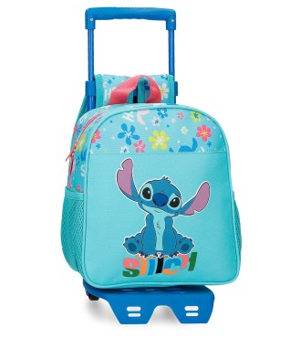 49520T2 MOCHILA ADAP. 25CM. C/CARRO. ALOHA STITCH