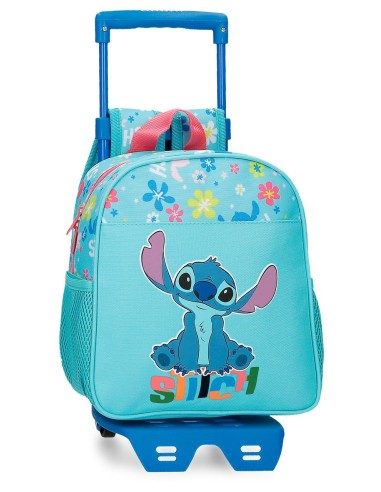 49520T2 MOCHILA ADAP. 25CM. C/CARRO. ALOHA STITCH