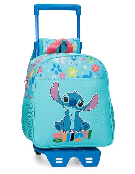 49520T2 MOCHILA ADAP. 25CM. C/CARRO. ALOHA STITCH