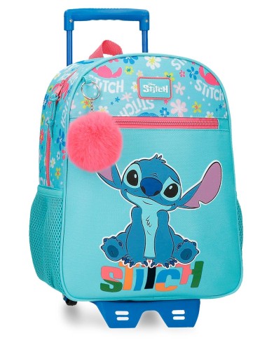 49522T2 MOCHILA ADAP. 33CM. C/CARRO. ALOHA STITCH