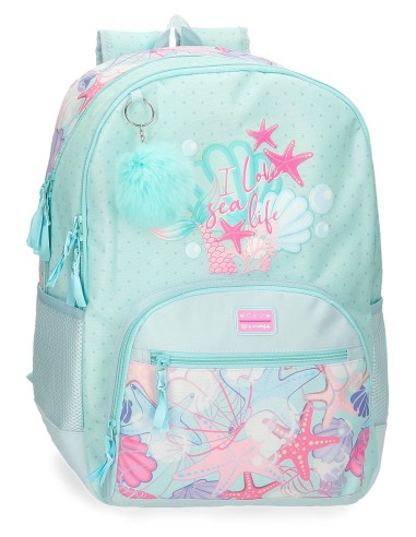 3052641 MOCHILA 44CM 2C. MOVOM I LOVE SEA LIFE