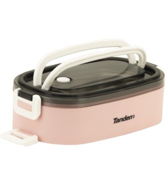 Fiambrera Doble Acero Inoxidable 304 Tandem 1400 Ml Rosa 2