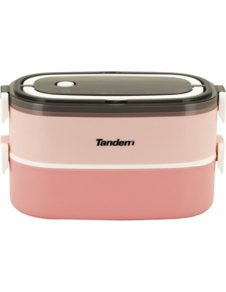 Fiambrera Doble Acero Inoxidable 304 Tandem 1400 Ml Rosa Fiambrera Doble Acero Inoxidable 304 Tandem 1400 Ml Rosa
