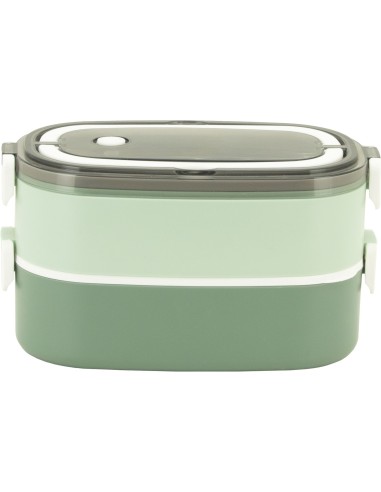 Fiambrera Doble Acero Inoxidable 304 Tandem 1400 Ml Verde