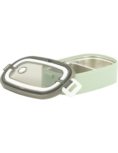 Fiambrera Doble Acero Inoxidable 304 Tandem 1400 Ml Verde