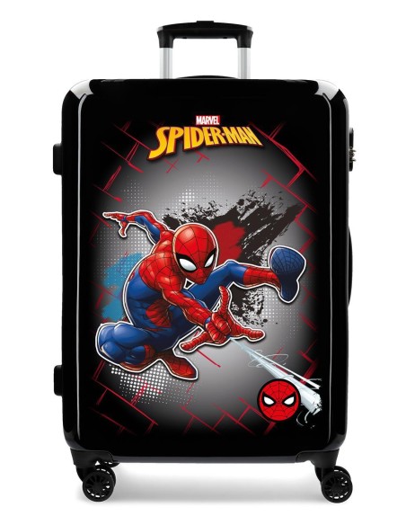 4041821 TROLLEY ABS 68CM. 4R. SPIDERMAN RED NEGRO