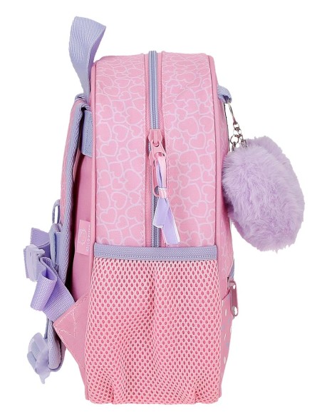 2032141 MOCHILA ADAP. 25CM. HELLO KITTY HEARTS & DOTS