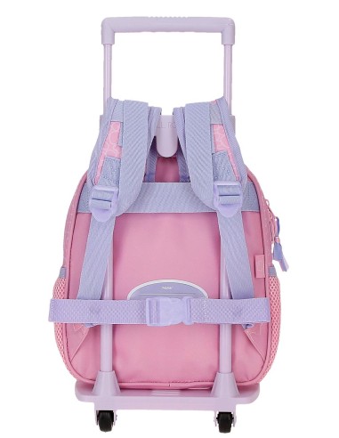 20321T1 MOCHILA ADAP. 25CM. C/CARRO. HELLO KITTY HEARTS & DO