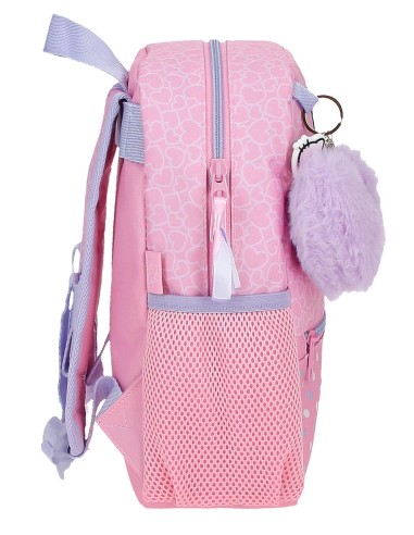 2032241 MOCHILA ADAP. 28CM.HELLO KITTY HEARTS & DOTS