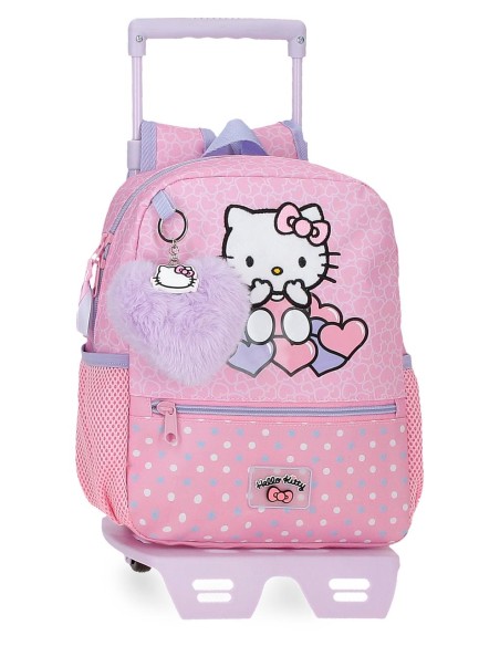20322T1 MOCHILA ADAP. 28CM. C/CARRO. HELLO KITTY HEARTS & DO 20322T1 MOCHILA ADAP. 28CM. C/CARRO. HELLO KITTY HEARTS & DO