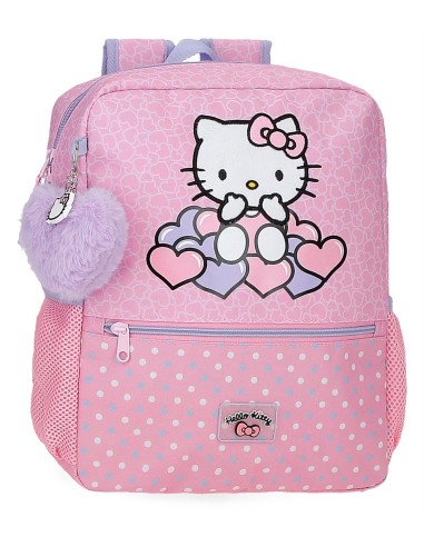 20323D1 MOCHILA ADAP. 33CM. HELLO KITTY HEARTS & DOTS