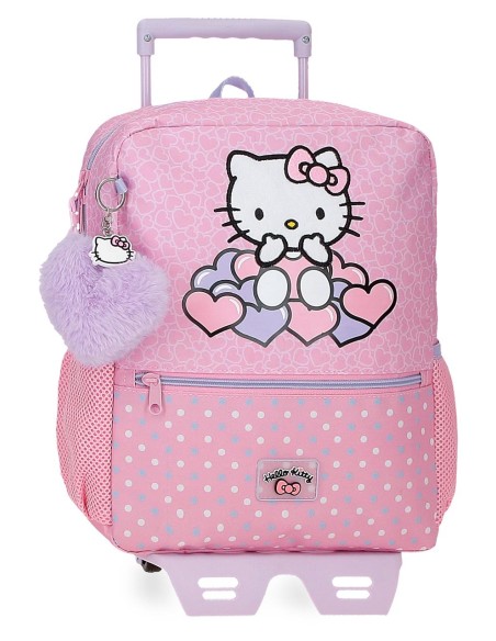 20323T1 MOCHILA ADAP. 32CM. C/CARRO. HELLO KITTY HEARTS & DO 20323T1 MOCHILA ADAP. 32CM. C/CARRO. HELLO KITTY HEARTS & DO