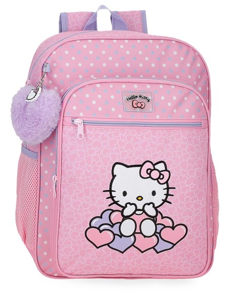 20324D1 MOCHILA ADAP. 38CM. HELLO KITTY HEARTS & DOTS 20324D1 MOCHILA ADAP. 38CM. HELLO KITTY HEARTS & DOTS