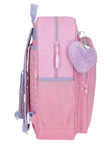 20324D1 MOCHILA ADAP. 38CM. HELLO KITTY HEARTS & DOTS