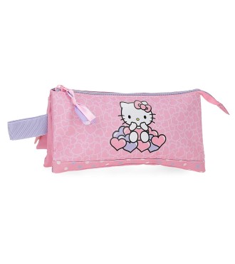 2034341 PORTATODO 3C. HELLO KITTY HEARTS & DOTS