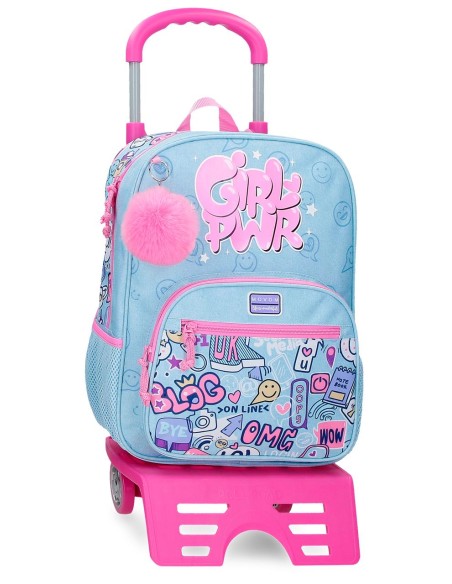 30723T1 MOCHILA ADAP. 38CM. C/CARRO. MOVOM POWER GIRL