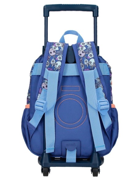 98922V1 MOCHILA ADAP. 28CM. C/CARRO. ENSO NEW FRIENDS
