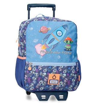 98923V1 MOCHILA ADAP. 32CM. C/CARRO. ENSO NEW FRIENDS