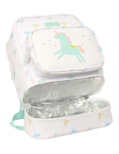 MOCHILA NEVERA GUARDERIA SAFTA PREESCOLAR "UNICORNIO" Moc...