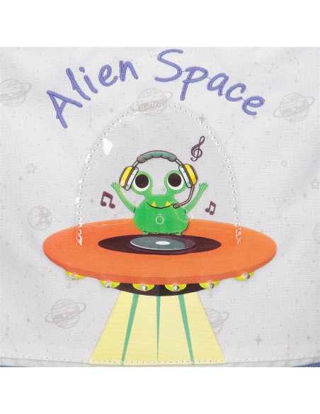 98822V1 MOCHILA ADAP. 28CM. C/CARRO. ENSO ALIEN SPACE