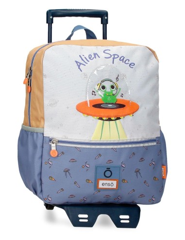 98823V1 MOCHILA ADAP. 32CM. C/CARRO. ENSO ALIEN SPACE