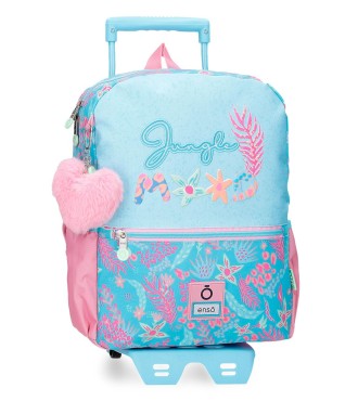 98123T1 MOCHILA ADAP. 32CM. C/CARRO. ENSO JUNGLE MOOD