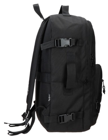 6332821 MOCHILA ADAP. 44CM. PJL ARIS EVERGREEN NEGRO
