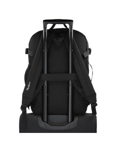 6332821 MOCHILA ADAP. 44CM. PJL ARIS EVERGREEN NEGRO